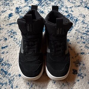 Vans Black and Gray High-Top Sneakers